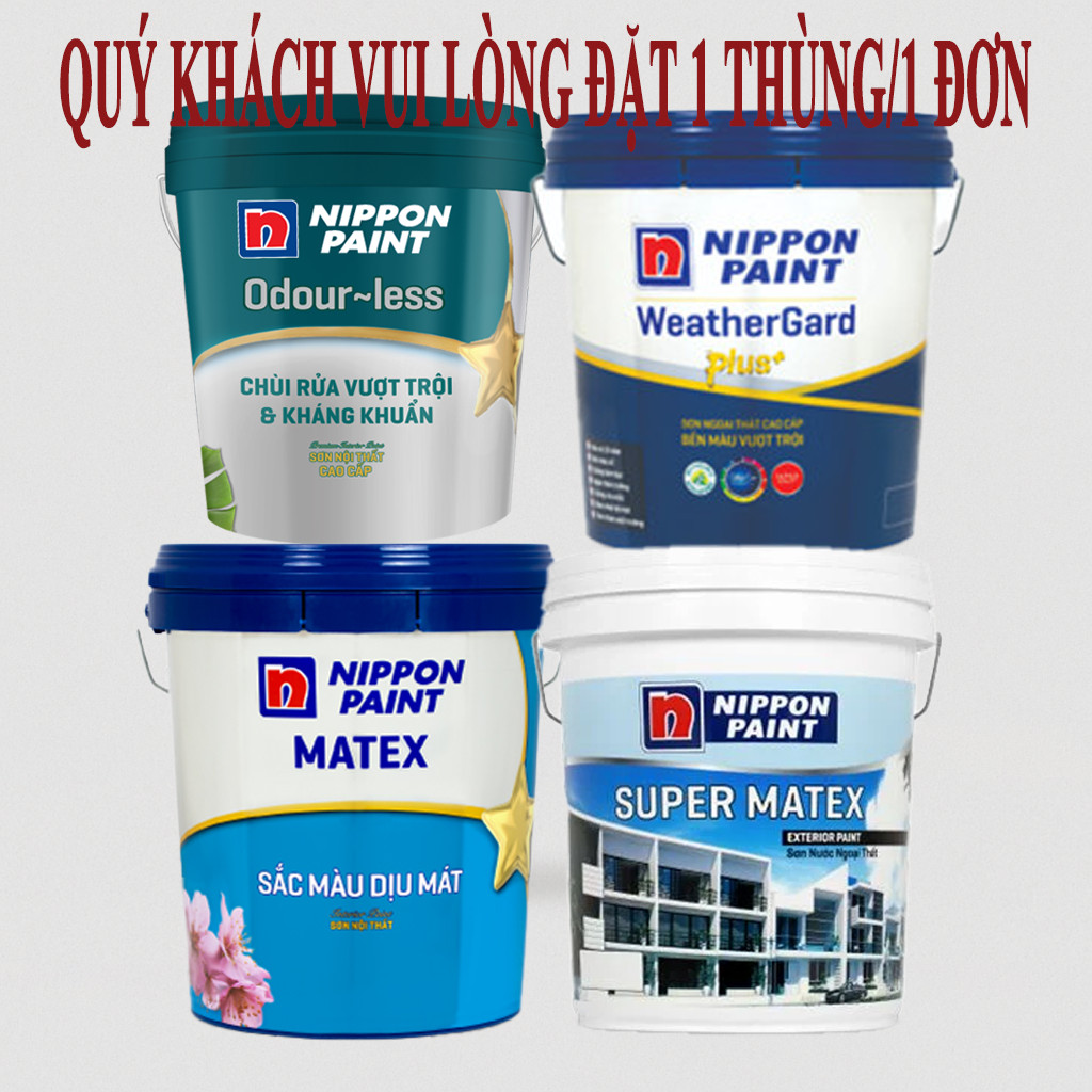 Nippon Matex trong,Nippon Super Matex ,WeatherGard, Nippn WP200 Plus, Nippon Odour-less, Nippon Easy