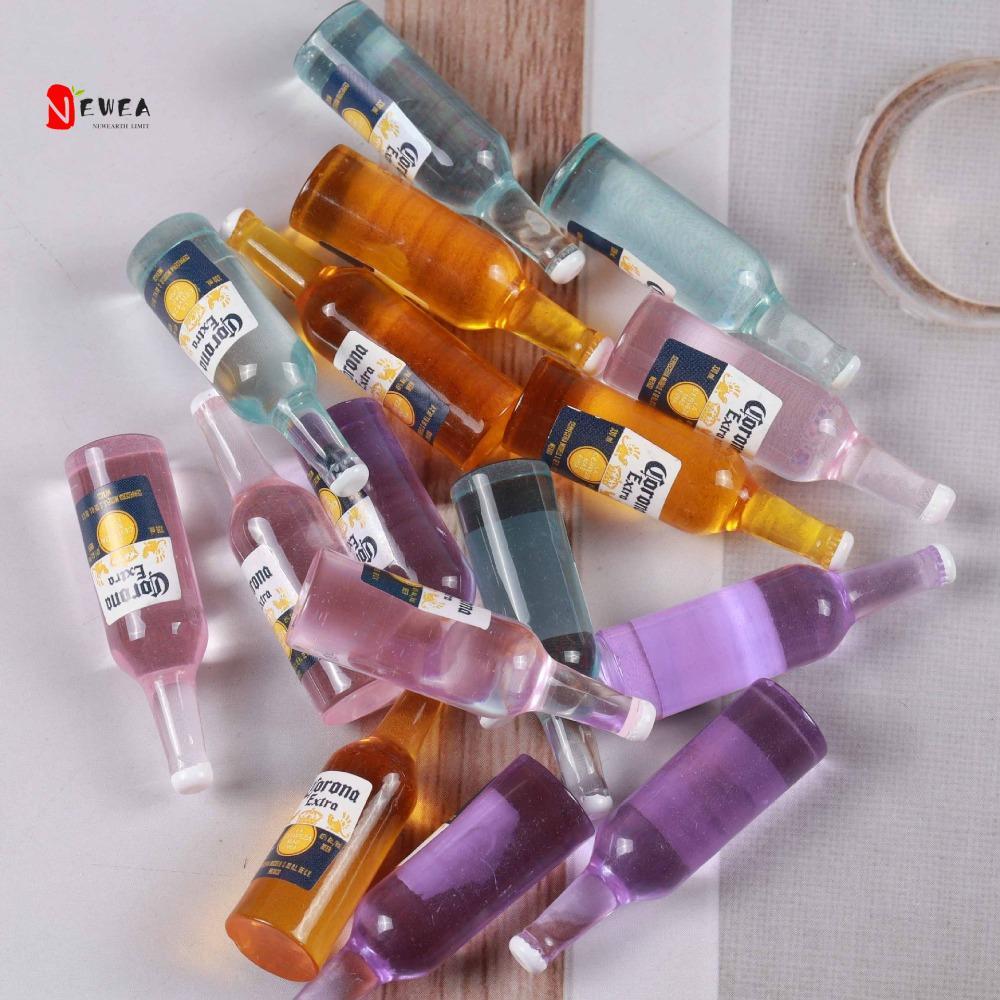 NEWEARTH GIỚI HẠN 3 Chai Rượu Mẫu Mini, Bia Thu Nhỏ Chai Bia, Thực Phẩm Giả Vờ Chơi Mô Phỏng Chai Uố