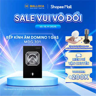 Bếp gas domino malloca mdg 301 - 1 vùng nấu - hàng chính hãng, bảo hành 3 năm