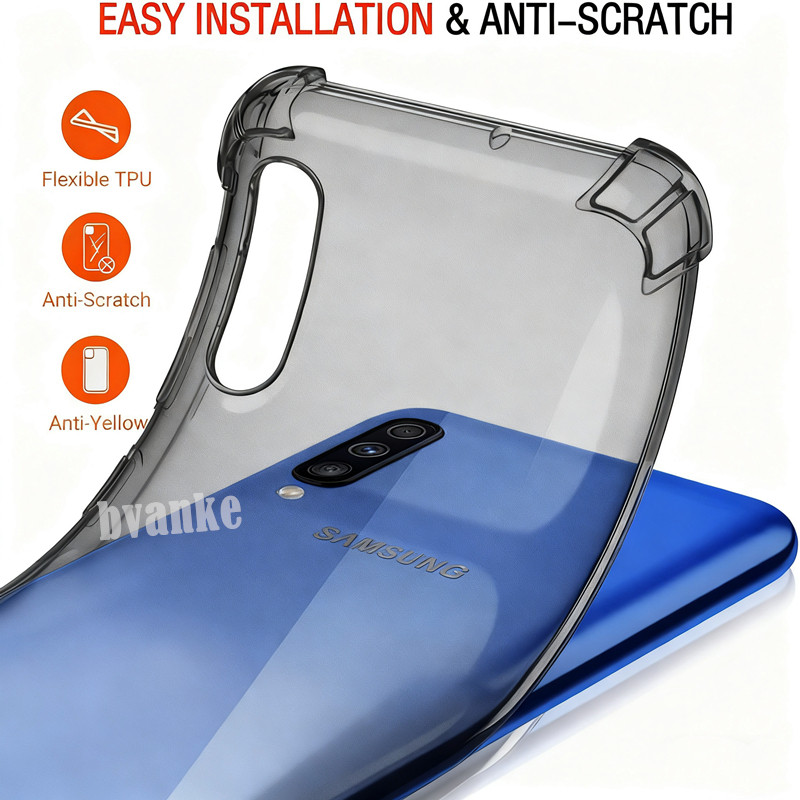 Ốp Điện Thoại Cho Samsung Galaxy A50s 6.4 inch SM-A507F A507FN Slim Trong Suốt Silicon Mềm Jelly Cas