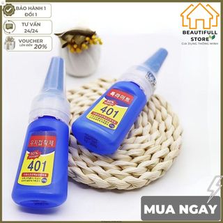 BEAUTIFULL HOUSE STOTE  Store Keo 401 Chính Hãng, Keo Gắn Móng Giả Siêu Chắc 20g Có Bảo Hành 12 tháng
