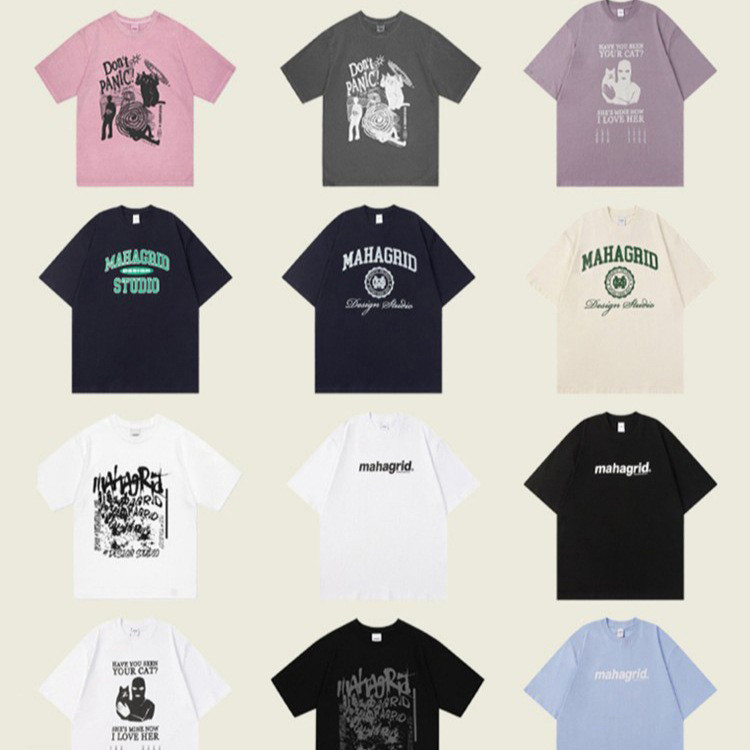 Clotty Team South Korea Niche Trendy Brand Yoon Jung Han Quan Yuanyou Same Style MGD Doodle Cat T T-