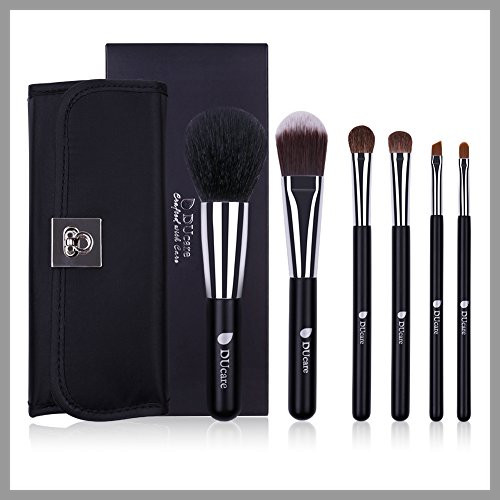 Bộ 6 cọ trang điểm DUcare, lông tự nhiên, cọ mắt, bộ cọ trang điểm