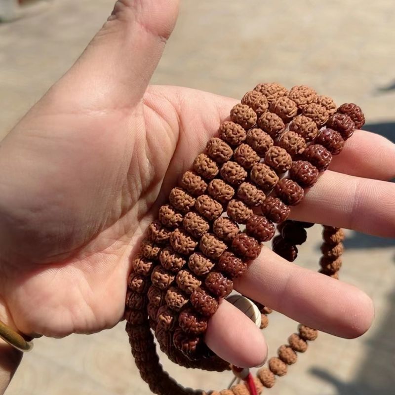 Tự Nhiên Nepal Vua Nhỏ Kong Bồ Đề 108 Hạt Mân Côi Hạt Vòng Cổ Little King Kong Vòng Tay Cầm Tay Bồ Đ