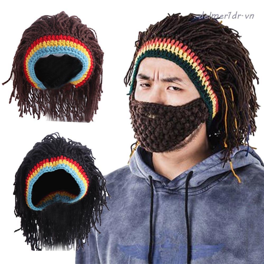 Cửahàngza - Tóc giả dreadlocks Jamaican dệt kim, phù hợp cho tiệc Halloween và balaclava