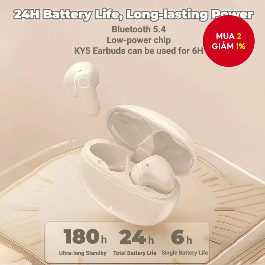 Tai nghe Bluetooth KY5 Tai nghe không dây Tai nghe điều khiển cảm ứng kích thước nhỏ Tai nghe nhét t