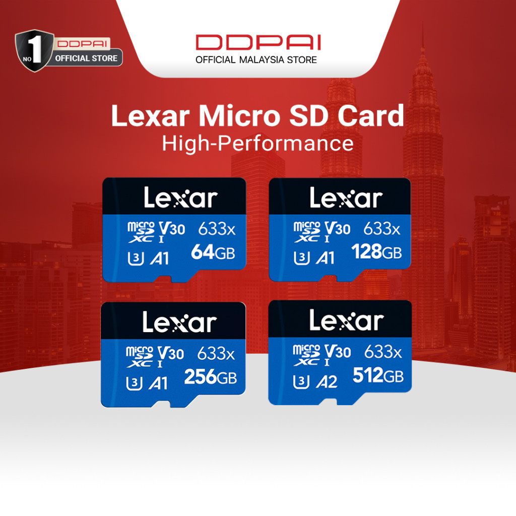 Phụ kiện thẻ Micro SD hiệu suất cao Lexar (32GB - 512GB)
