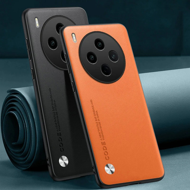 Dành cho Vivo Y500 / Y500 Pro Vỏ da PU mờ sang trọng chống sốc