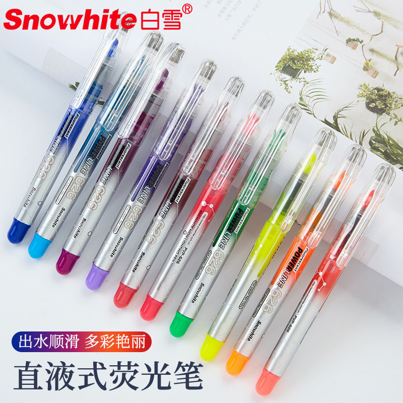 Baixue PVP-626 bút huỳnh quang một đầu ngang Baixue PVP-626 Máy đánh dấu một đầu Chất lỏng thẳng Sổ 