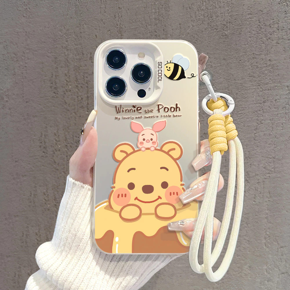 Ốp lưng +dây treo Cho iphone 11 12 13 14 15 16 6 7 8 X XS XR pro max plus Bảo vệ Camera Độc đáo Đáng