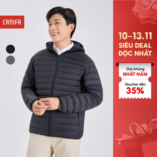  Áo khoác lông vũ nam CANIFA MEN có mũ chống thấm nước dài tay 8OT23W005 