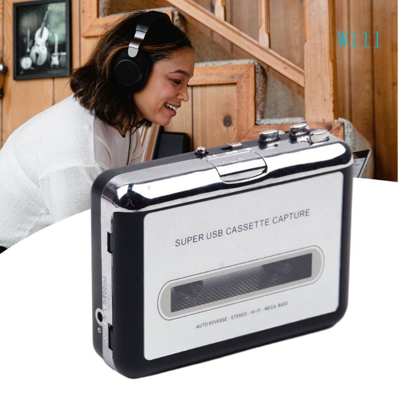 Will Cassette Player USB Cassette sang MP3 Converter Capture Music Player Tape Cassette