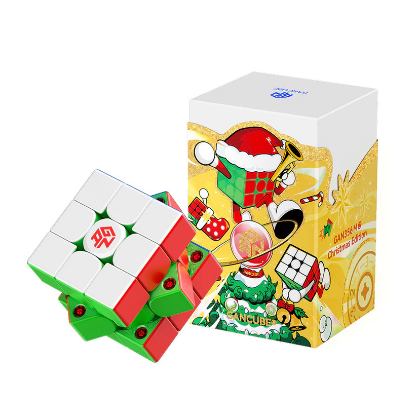 GAN 356 ME Christmas Edition 3X3 Magnetic Cube Professional GAN 356ME 3x3x3 Puzzle Toys