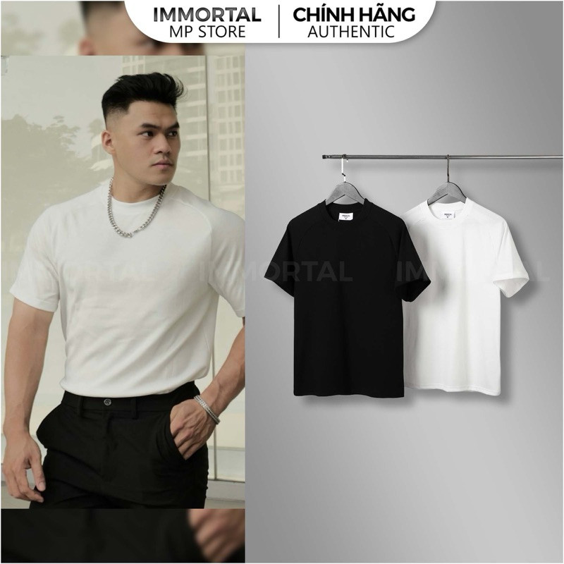 [IMMORTAL AUTHENTIC 2024] Áo IMMORTAL thun gân phong cách thể thao form slimfit vải cotton