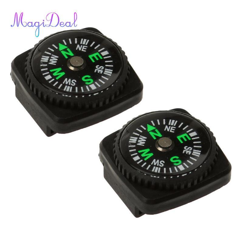 Magideal 2 chiếc La bàn chống nước Mini có vòng đeo tay La bàn