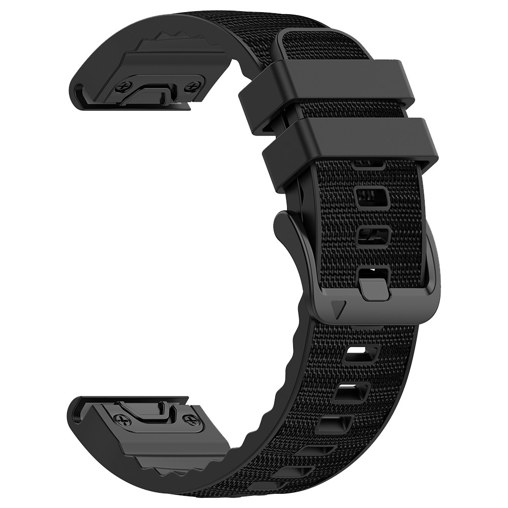 22mm 26mm QuickFit Band Nylon + Dây đeo silicon cho Garmin Forerunner 970 965 955 945 935 Vòng đeo t