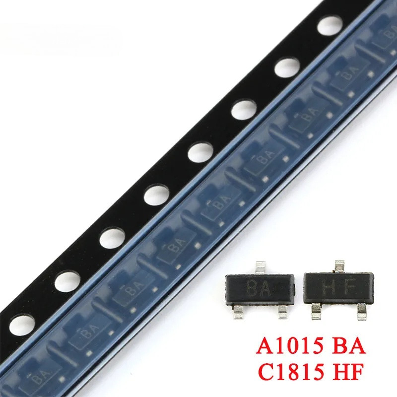 100 Cái / lốc 2SA1015 A1015 BA 2SC1815 C1815 HF SOT-23 0.15A 50V PNP SMD Triode Transistor Mới Ban Đ