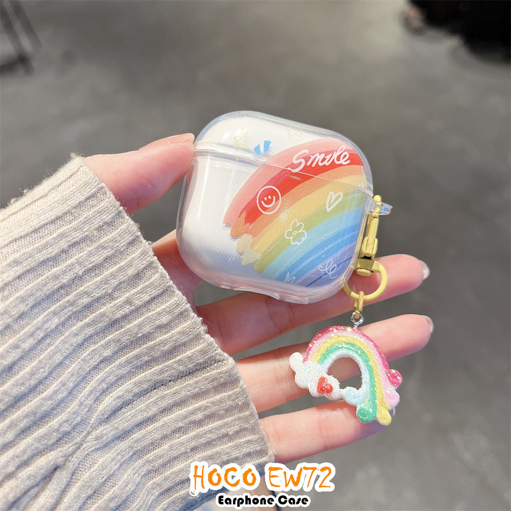 Dành cho Vỏ HOCO EW72 DIY Vỏ tai nghe silicon mềm hình mèo dễ thương