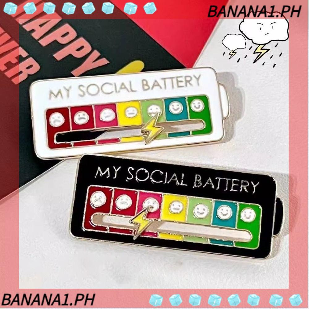 Pin Men BANANA, Di chuyển đến tâm trạng Pin Ve Áo Dễ Thương, Pin Xã Hội Huy Hiệu Kim Loại Mini Ngộ n