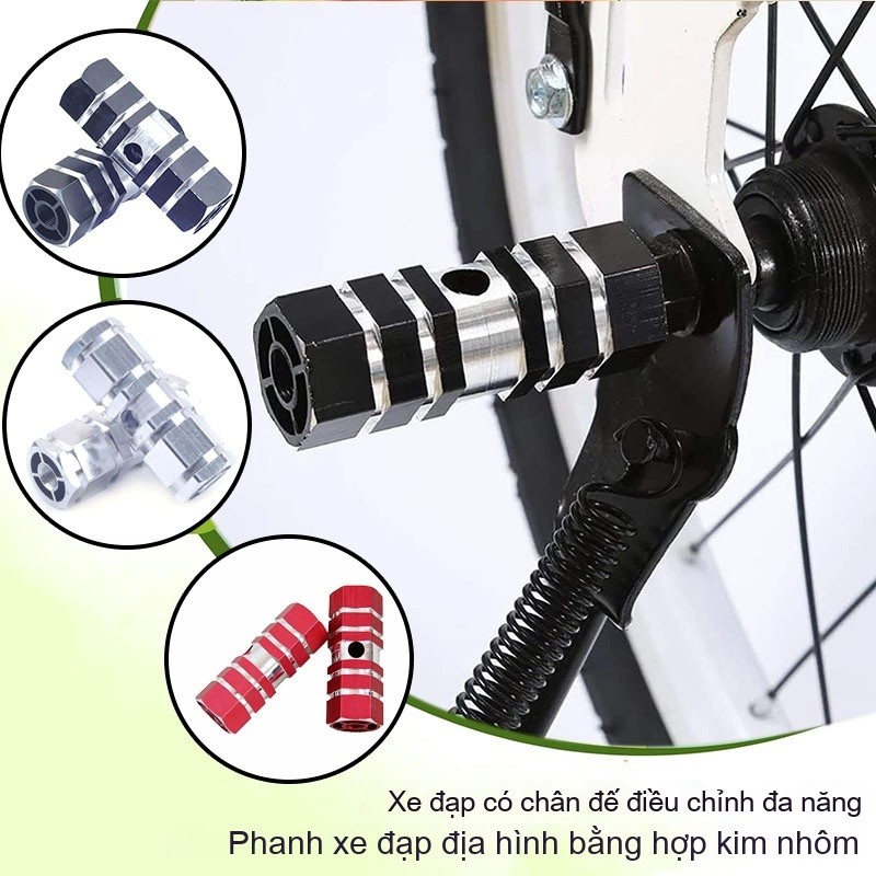 Combo 2 cái giá để chân xe đạp Gác Chân Hợp Kim Nhôm Xe Đạp Chắc Chắn Tiện Lợi, 60mm 70mm 100mm - Dễ lắp đặt, bền bỉ==