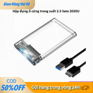 [24h]Box Ổ Cứng 2.5" SATA III G21U3 – USB 3.0 Trong Suốt, Tốc Độ Cao, Hỗ Trợ Ổ 2TB, Nắp Trượt Dễ Sử Dụng