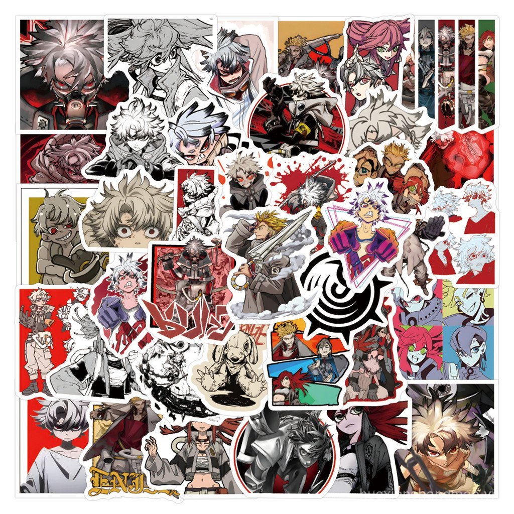 60 Chiếc GACHIAKUTA Anime Phụ Kiện Dán Trang Trí Sổ Tay Văn Phòng Phẩm Cốc Máy Tính Chống Thấm Nước