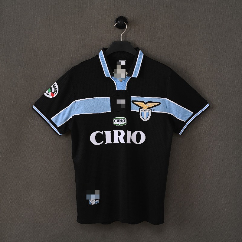 Áo đấu ngắn tay bóng đá sân khách Lazio 98-99 Retro
