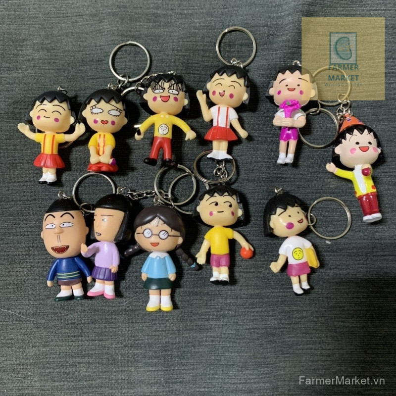 Móc khóa đồ chơi mô hình JP Anime Chibi Maruko-chan