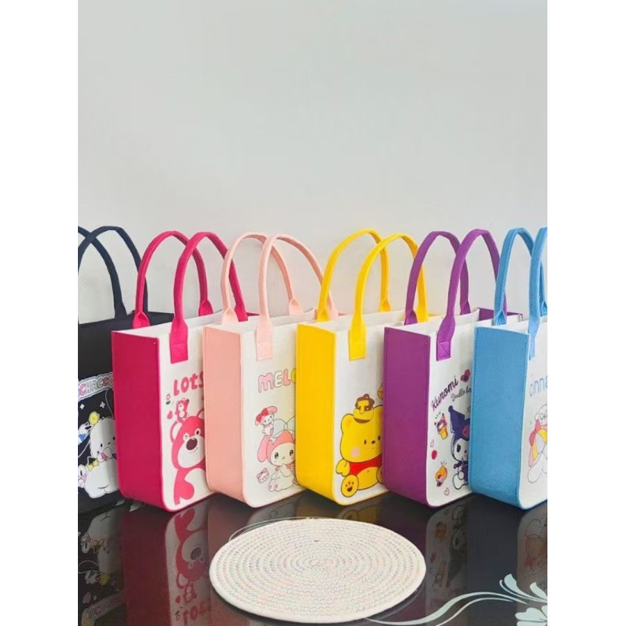 túi xách cho mẹ hapas Túi xách tay nổi tiếng trên mạng trong kho túi nỉ hoạt hình nhiệt túi tote tră