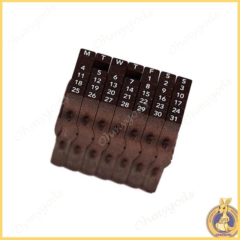 Calendar Date Stamp with Easy Roll Date Adjustment for Office Organization