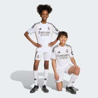 adidas Bóng đá Quần short Sân Nhà Real Madrid mùa giải 25/26 cho Trẻ Em Trẻ em trắng JN8878
