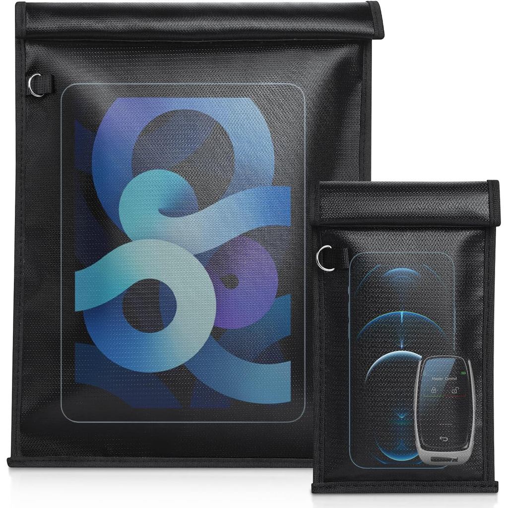 Túi Faraday cho điện thoại, 2 gói Chặn tín hiệu lồng Faraday, Túi Faraday chặn tín hiệu RFID cho máy
