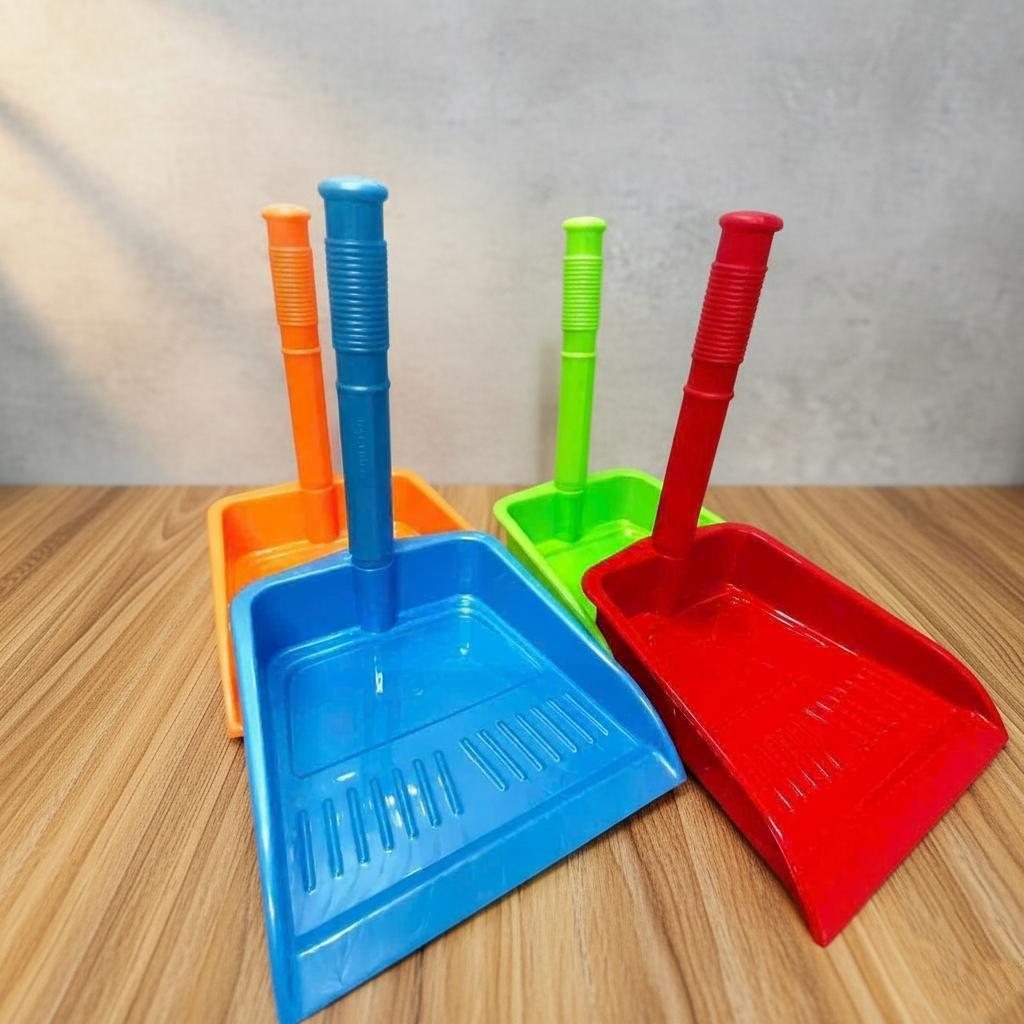 Ky Hốt Rác Nhựa Cán Ngắn - Dài - KY HỐT RÁC ĐẠI TRIỂN - Xúc Rác Nhựa Cán Liền - Trường An VN