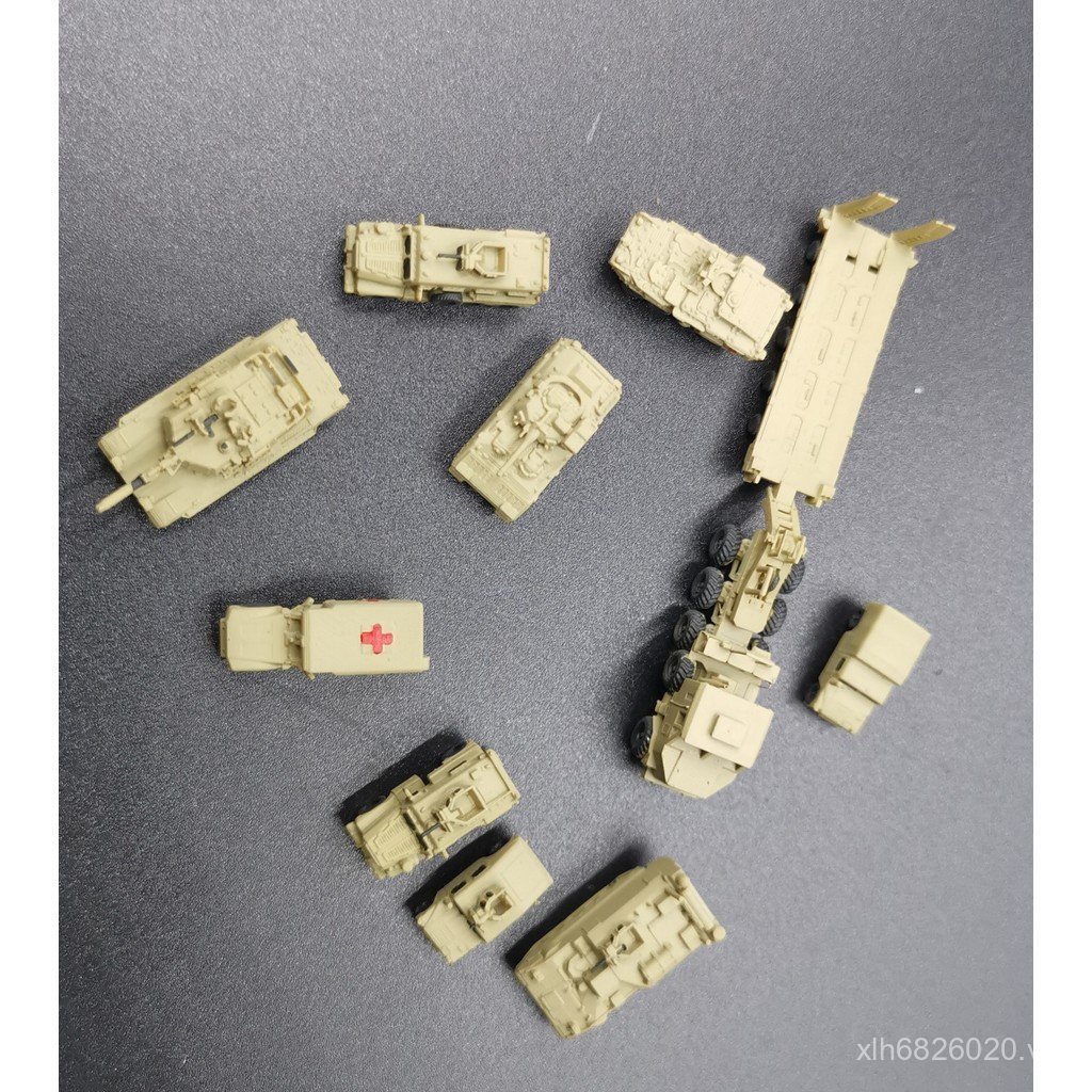 Mô hình xe tăng bọc thép Mô hình vũ khí xe đua có độ chính xác cao Mô hình 350 Bộ 10 ô tô