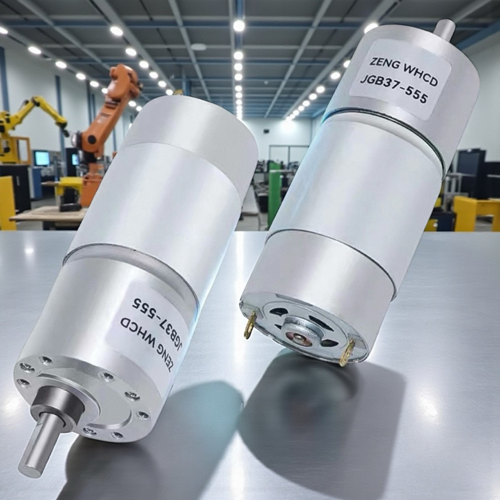 Động Cơ Giảm Tốc JGB37-555 12V – Motor DC Mini Chậm – Bánh Răng Kim Loại – Xe Robot Thông Minh