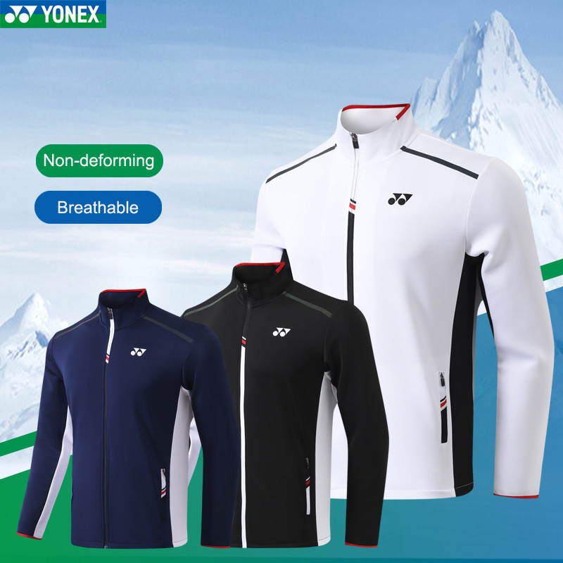 Áo khoác cầu lông Pro Yonex Áo khoác bóng bàn thể thao thông thường Áo khoác tập luyện nam thi đấu Á