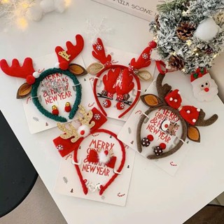  Băng đô cài tóc giáng sinh noel sừng tuần lộc sừng nai sừng hươu Acanthabờm tóc noen christmas dễ thương đủ màu xanh đỏ 