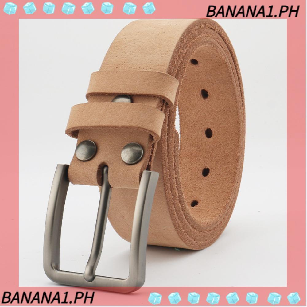 BANANA Pin Khóa Thắt Lưng, Thắt Lưng Da Bò Kinh Doanh Retro, Thiết Kế Sang Trọng Quần Đầm Thắt Lưng 