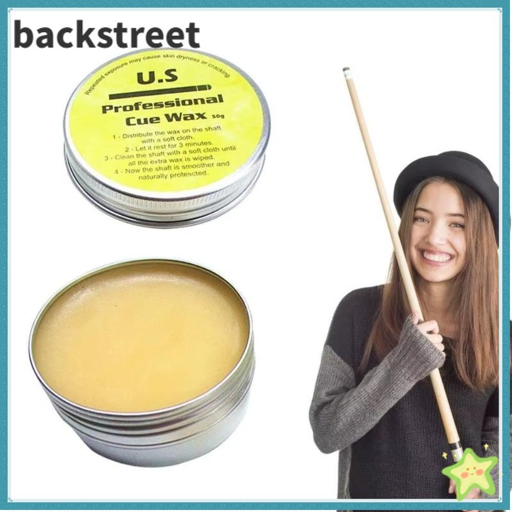 BACKSTRETDV Pool Cue Shaft Wax, Công thức cụ thể bằng gỗ Cue Stick Supplies Pool Cue Wax, Silky Cue 