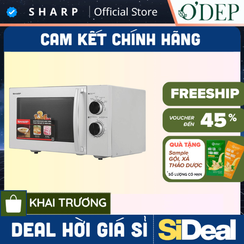 Lò vi sóng cơ Sharp R-32A2VN-S (23 lít), BH 12 tháng - SIDEAL SIO