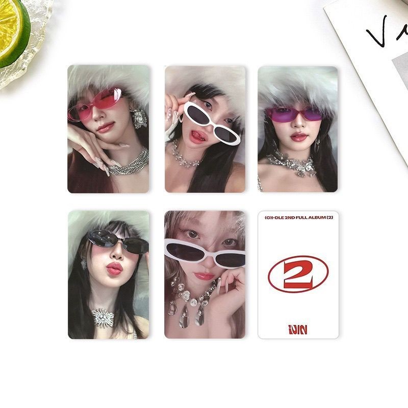 GIDLE Photocard Album < 2 > FP Photocard Album Thẻ Bưu Thiếp Thẻ Ngẫu Nhiên Bài Hát Yuqi Minnie Hàng