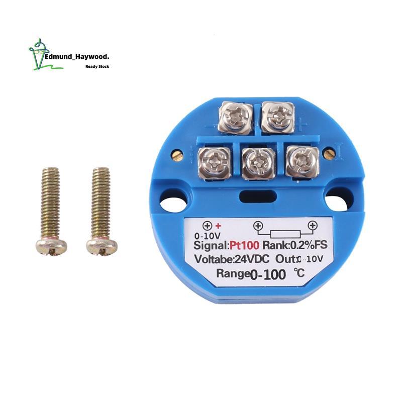PT100 Loại sang 0-10V 0-100 độ RTD Đầu vào 0-10 một đầu ra DC24V Bộ phát nhiệt độ chịu nhiệt