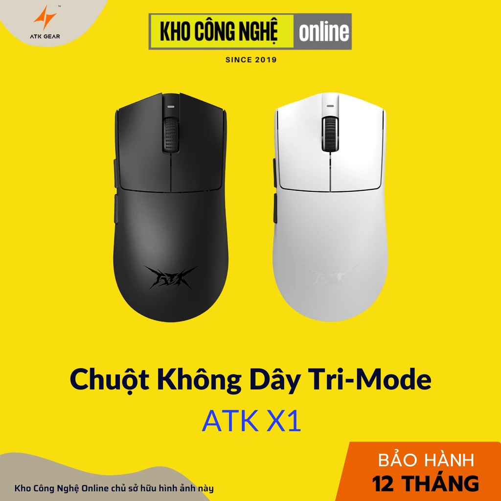 Chuột Gaming ATK X1 Tri-mode (Hàng Chính Hãng)