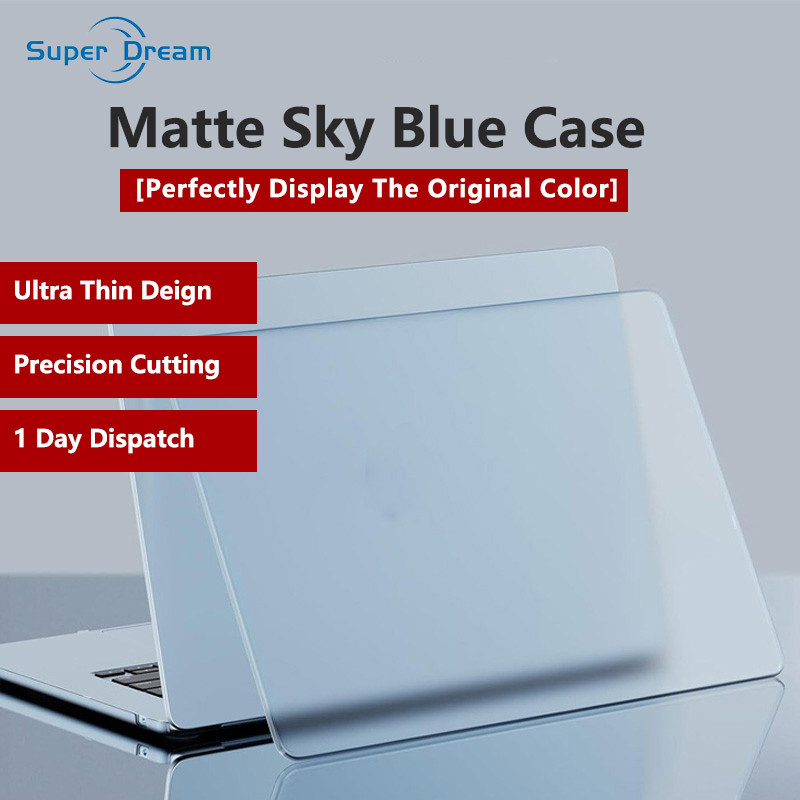 Ốp lưng New Sky Blue Ultra Slim Matte cho MacBook Air 13 inch (M2 / M3 / M4) - Tương thích với A2681