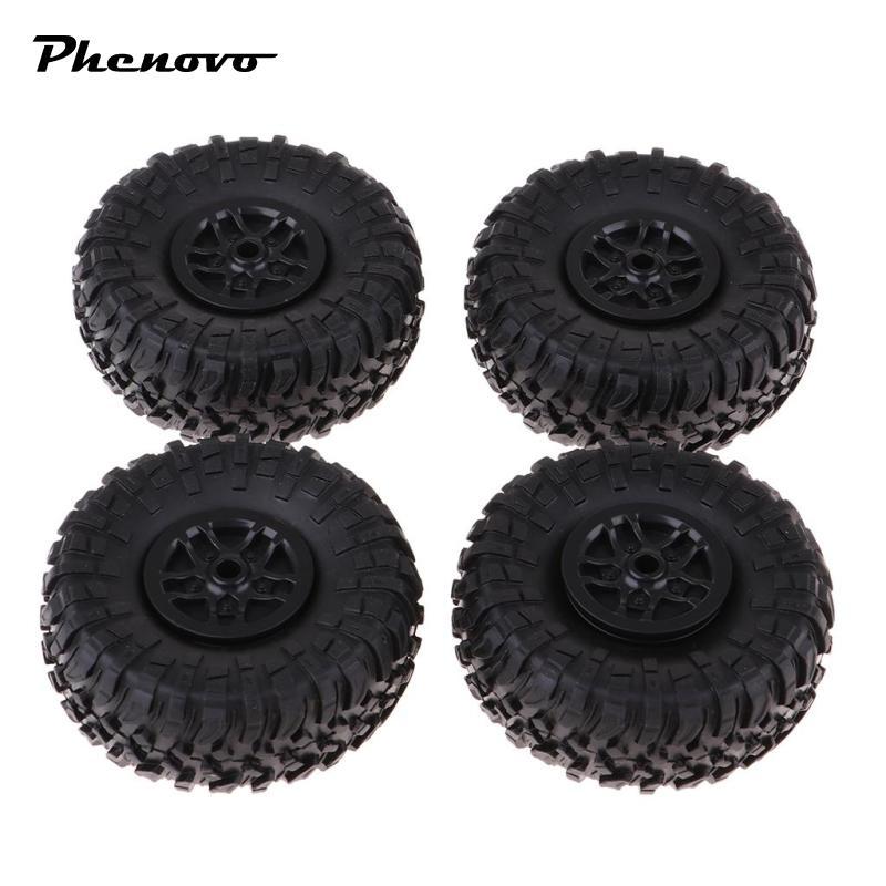 4 D90 MN90 MN91 RC 1 / 12 ROCK CRAWLER Bánh xe & Lốp xe gắn sẵn màu đen