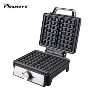 Máy làm bánh quế Máy ép Panini Máy làm bánh sandwich Máy làm bánh mì có thể điều chỉnh thuận tiện Điều khiển nhiệt độ Bánh quế sắt cho bữa sáng Sandwich