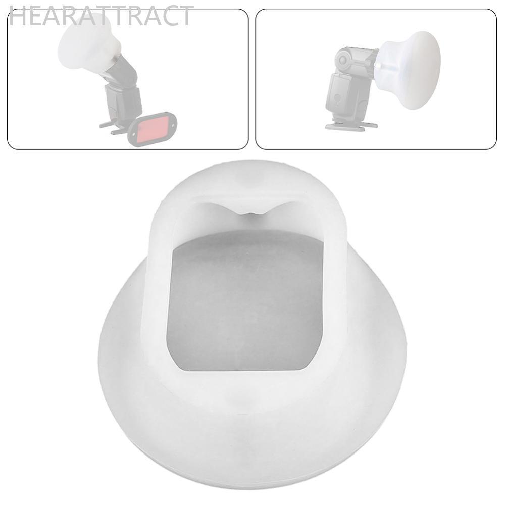 HEARATTRACT Đa Năng Silicon Mềm Flash Light Cover Khuếch Tán Mái Vòm Bounce Phù Hợp Cho Godox V860 V