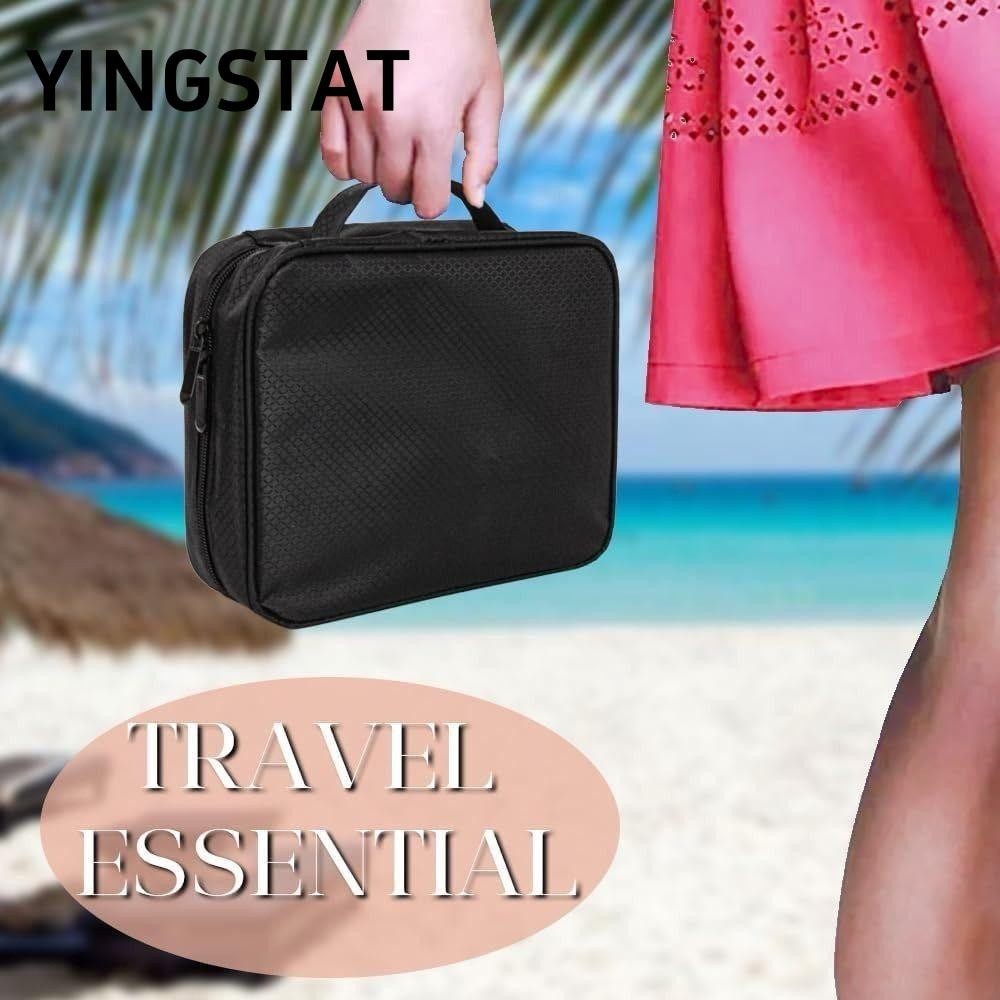 Yingstat Jewelry Storage Box Multi Compartment Velvet Lined Travel Jewelry Organizer Durable Portabl