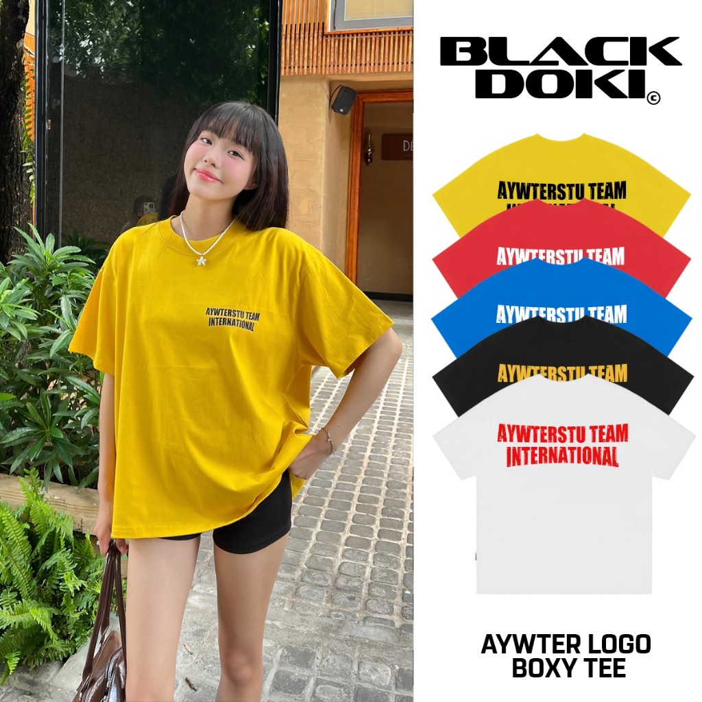 Áo thun form boxy BLACKDOKI-AYWTER INTERNATIONAL áo phông chất cotton 260gsm form rộng tay oversize