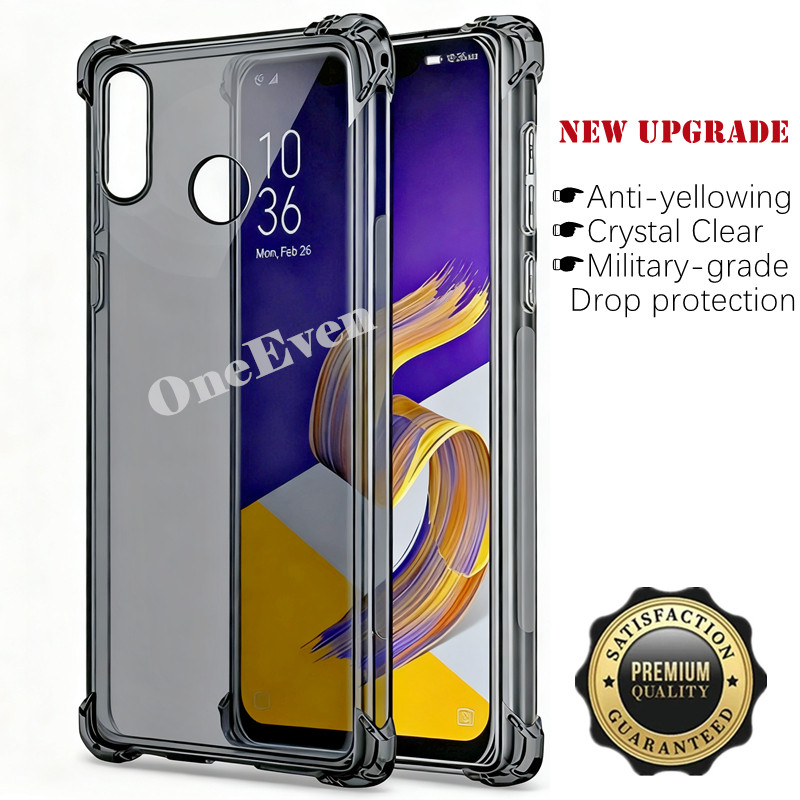 Dành Cho ASUS Zenfone 5z ZS620KL Z01RD Silicon Mềm Mờ Đen Thạch Ốp điện thoại Trong Suốt Cấp Quân Sự